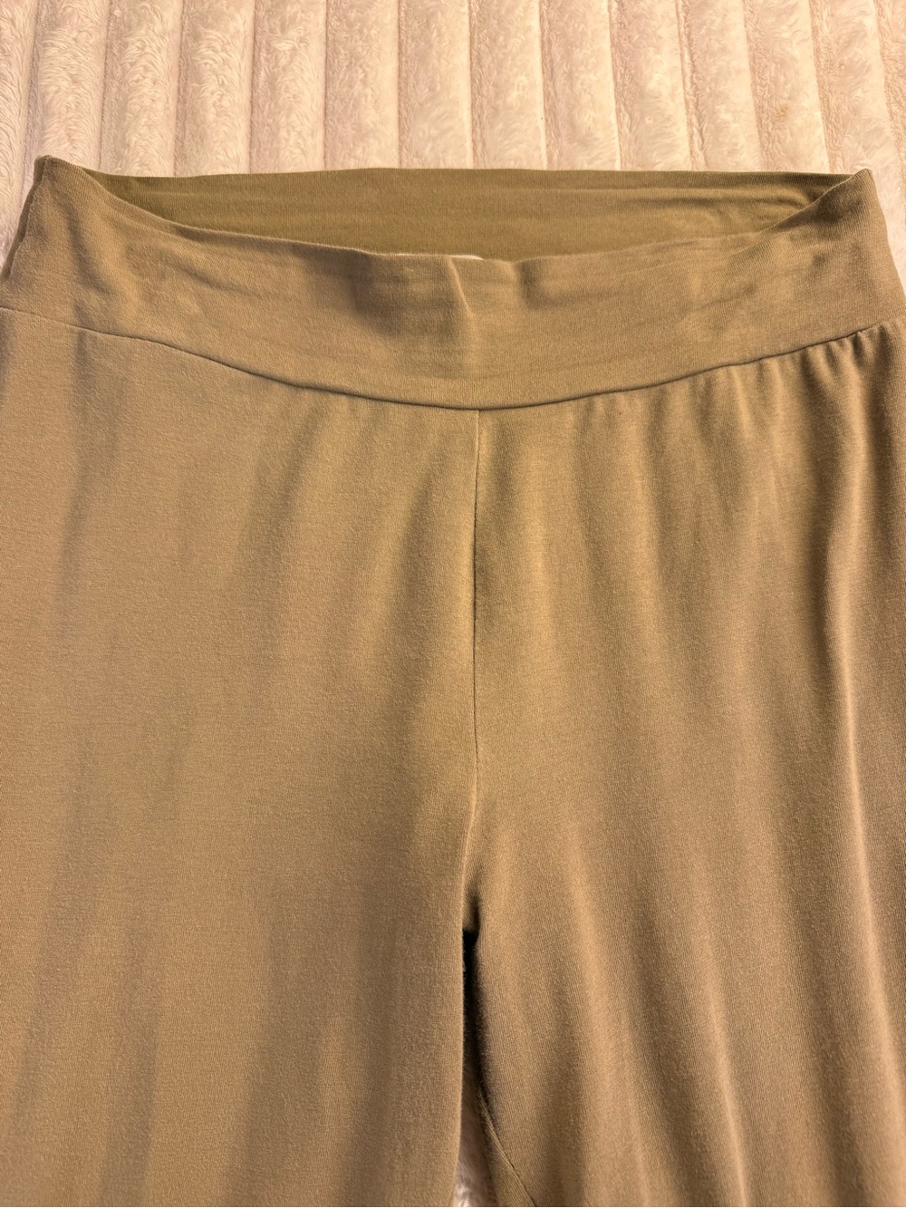 Matilda Jane Treetops Big Ruffles Olive Tan Cropped Pants Medium - Picture 6 of 8